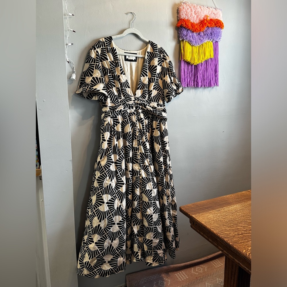 Anthropologie Katerina Button Front Dress